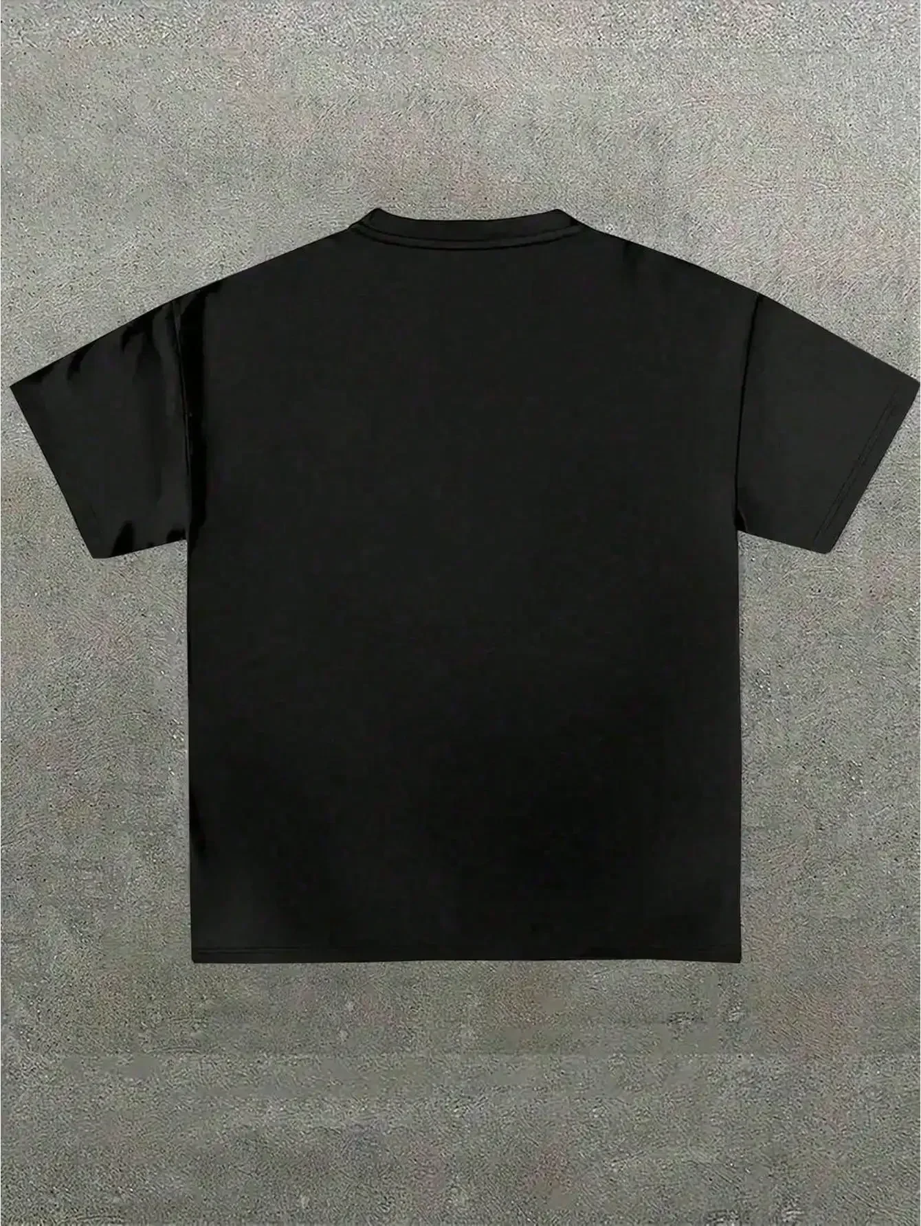 Fly Rich Graphic Tee, Men's Summer Printed Round Neck Casual Short Sleeved T-Shirt, Unisex, Suitable For All Seasons bLACK