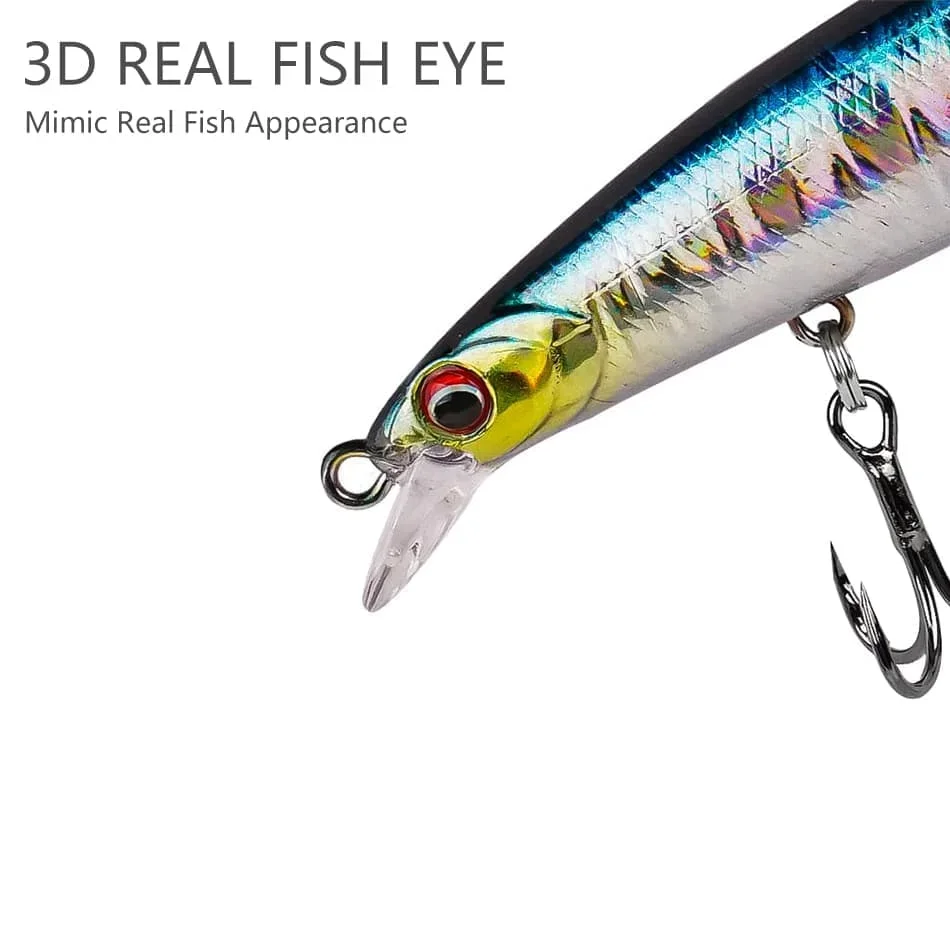 Imagem -03 - Mookzz-minnow Flutuante Isca de Pesca Wobble Isca Crankbait Minnow Minnow Hard 125 mm 13.5g