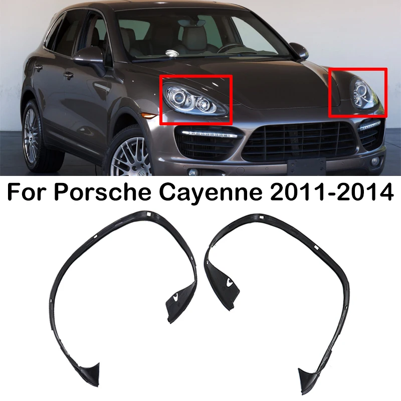 Dla Porsche Cayenne 2011 2012 2013 2014 Reflektor samochodowy Gumowa listwa uszczelniająca Listwa ozdobna reflektora Wodoodporne akcesoria