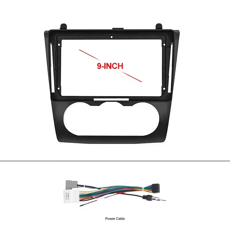 Double din Car Audio 9 Inch plastic Fascia Frame For Nissan Teana Altima Auto MT 2006-2012 in Dash Stereo Fitting Panel Kit