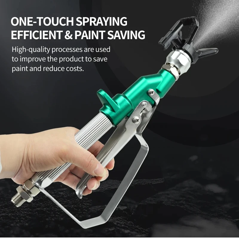 Airless Paint Spray Gun Inline Celling Spray High Pressure 3600 PSI 517 TIP Ball bearings 360 degrees Swivel Joint