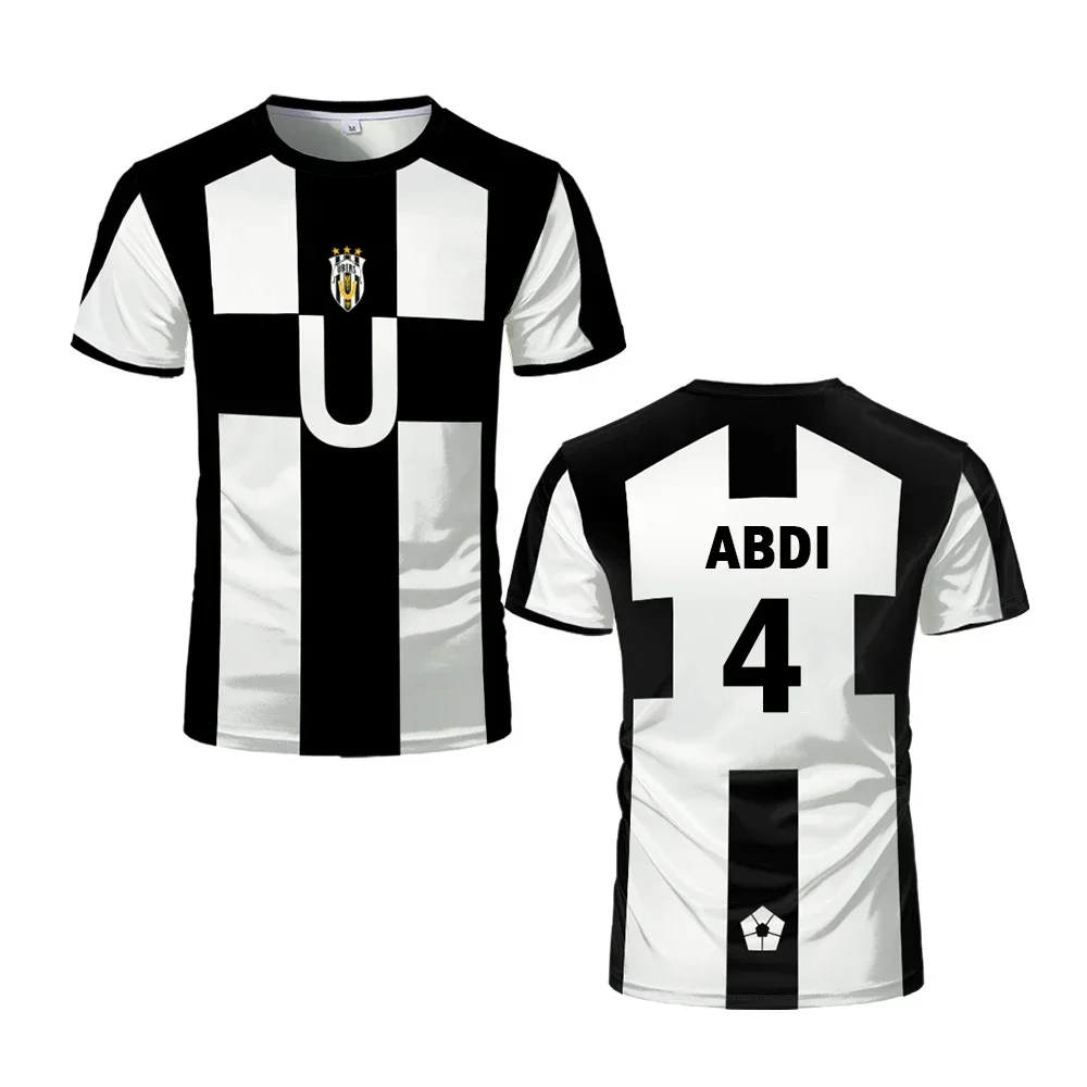 Camiseta tematik de futebol 2025 VL replika، camiseta estampada أنيمي ubers الأزرق قفل، المانجا كورتا masculina تأثيري uber