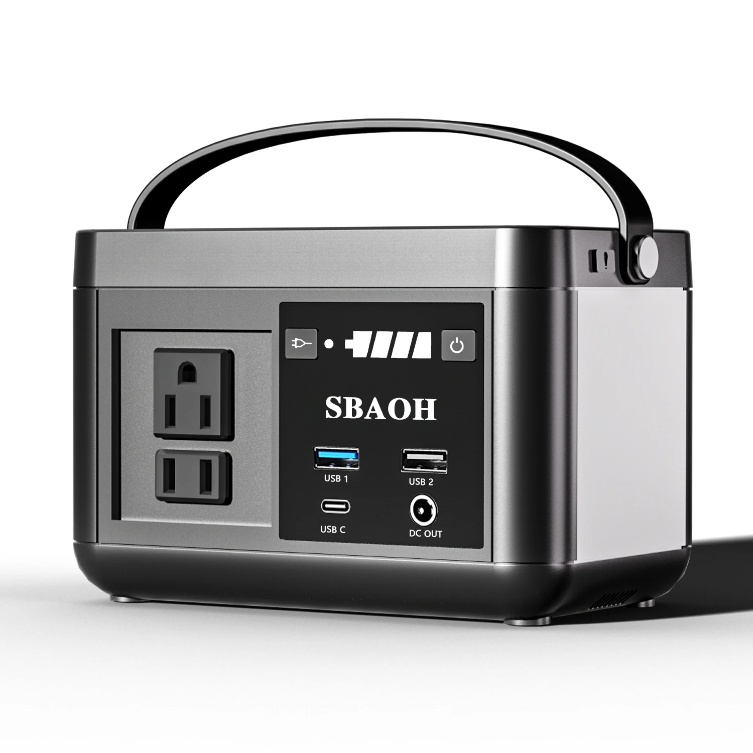 SBAOH Portable Powerstation 88.8Wh Rechargeable Power Bank with Socket AC 120W (peak 150W) with LED Torch, Solar Generators