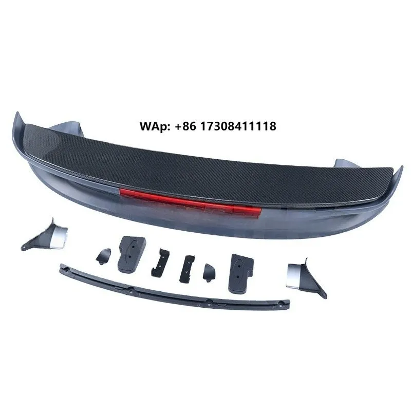 

High Quality Half-Carbon Fiber Car Accessoris for 911 992 Upgrade Turbo S TOP Style Tail Wing Rear Spoiler Wing