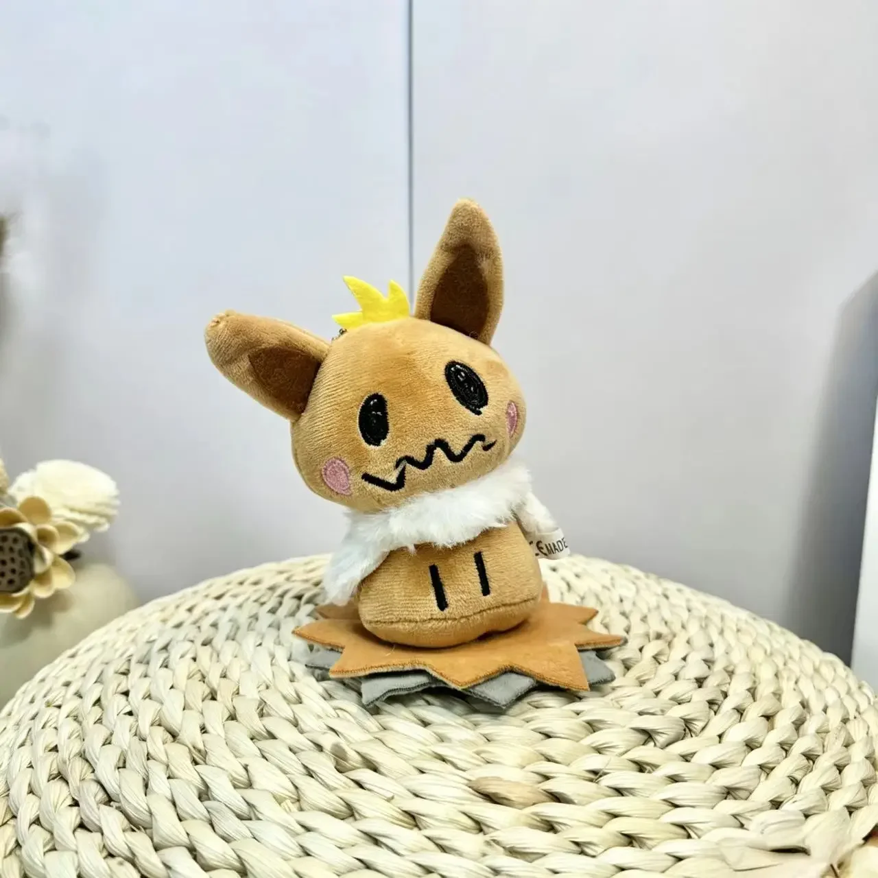Mimikyu Eevee Plüsch-Schlüsselanhänger Pocket Monster Cos Eeveelution Snorlax Puppe Anime-Anhänger für Fans Sammlerstück Sylveon Geschenk Deko – Detail 5