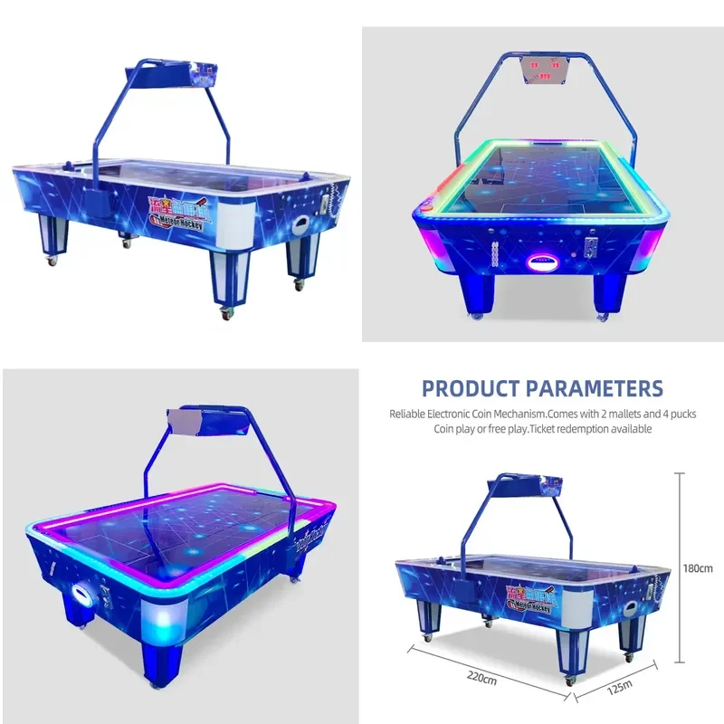 for Aokey Ak-094 Air Hockey Table 200W 220x180x125cm Customizable Sports Goods Made in Guangdong Wholesale High Quality