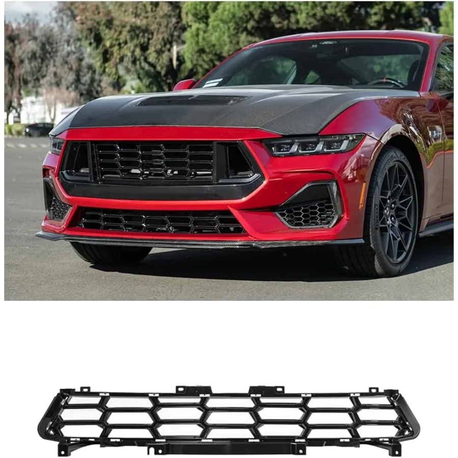 

Замена для моделей Ford S650 Mustang EcoBoost GT 2024Present, сменная передняя нижняя решетка из АБС-пластика в стиле Dark Horse