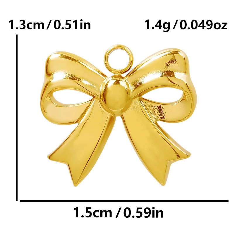 Echt vergoldet Mode Kpop Piercing Schmuck Mädchen Schleife Blume Herz Anhänger Ohrring Edelstahl Creolen für Frauen – Detail 39