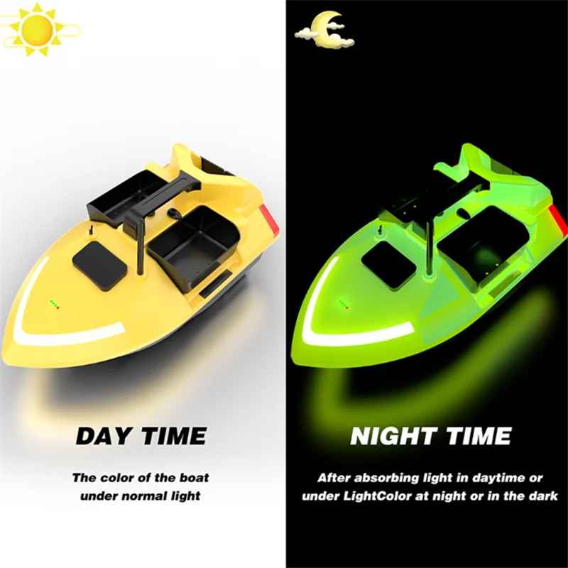 40GPS 500M Professional Remote Control Bait Boat 2KG 3Hopper Load LED Screen GPS  Auto Return Cruise Hight Speed RC Fishing Boat