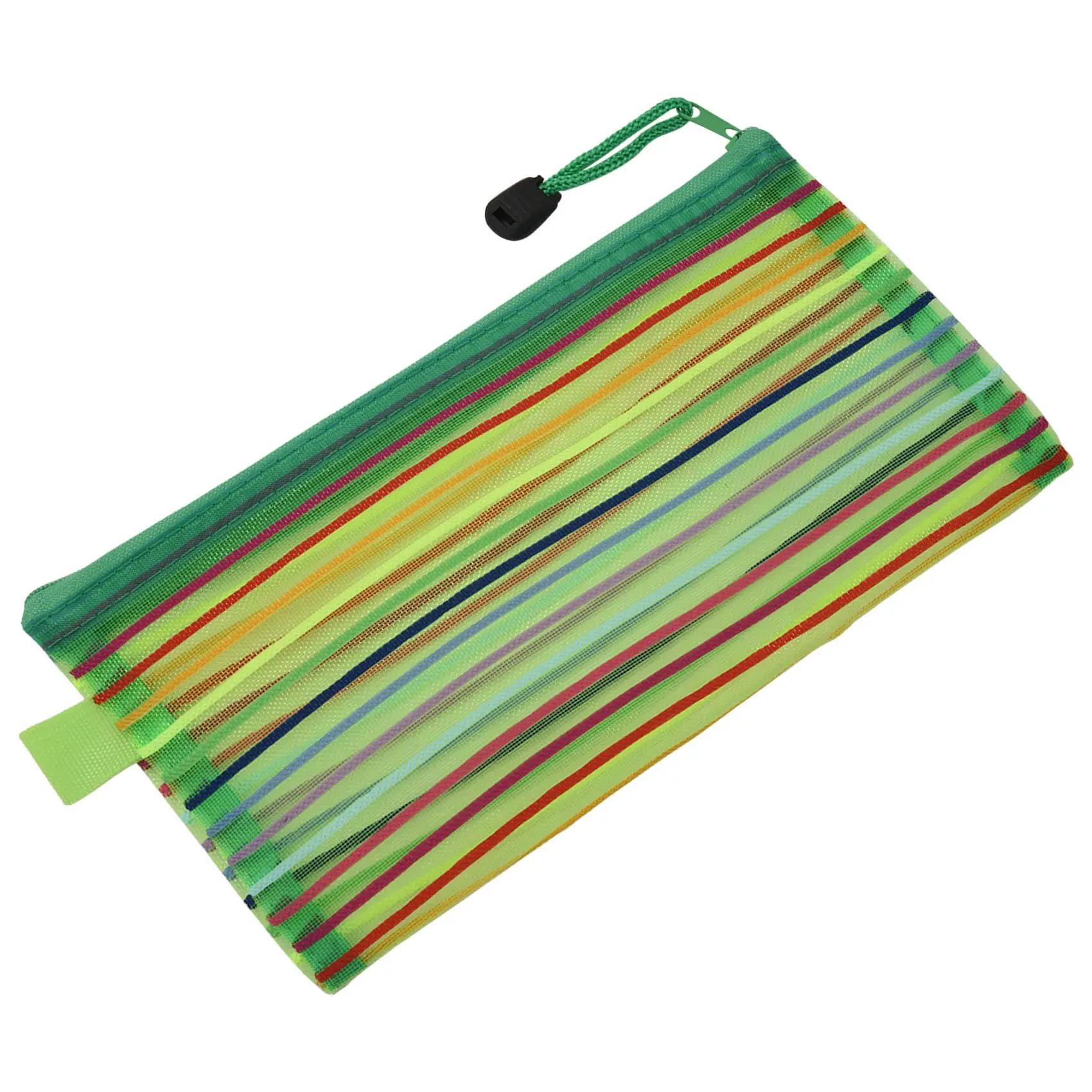 Customer Favorite A6 Zipper Mesh Pouch, Colorful Pencil Pen Bag Document Bag Storage Pouch For Travel Makeup, Offices Supplies,