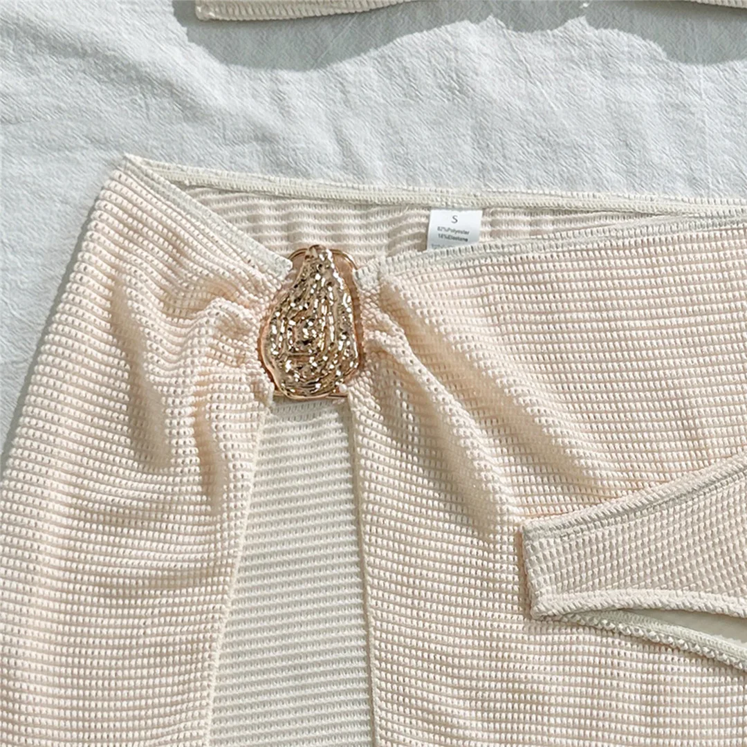 Mit Rock, hoch geschnittenem Beinausschnitt, brasilianischer Bikini, Damen-Badebekleidung, dreiteiliges Bikini-Set, Badeanzug, Badebekleidung, Schwimmbekleidung V6741 – Detail 25