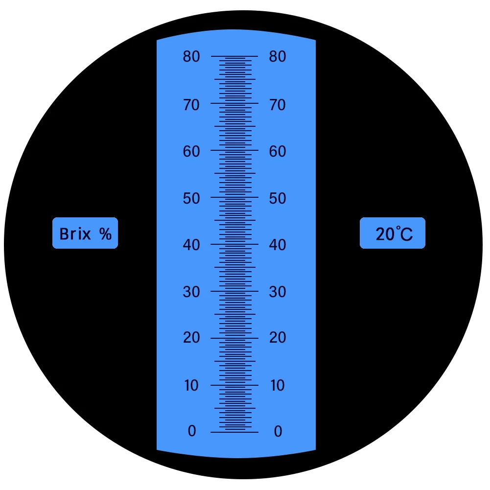 0 -80% Sugar Refractometer Handheld Brix Meter ATC Sugar Concentration Tester Honey Refractometer para Fruit Food Beverage