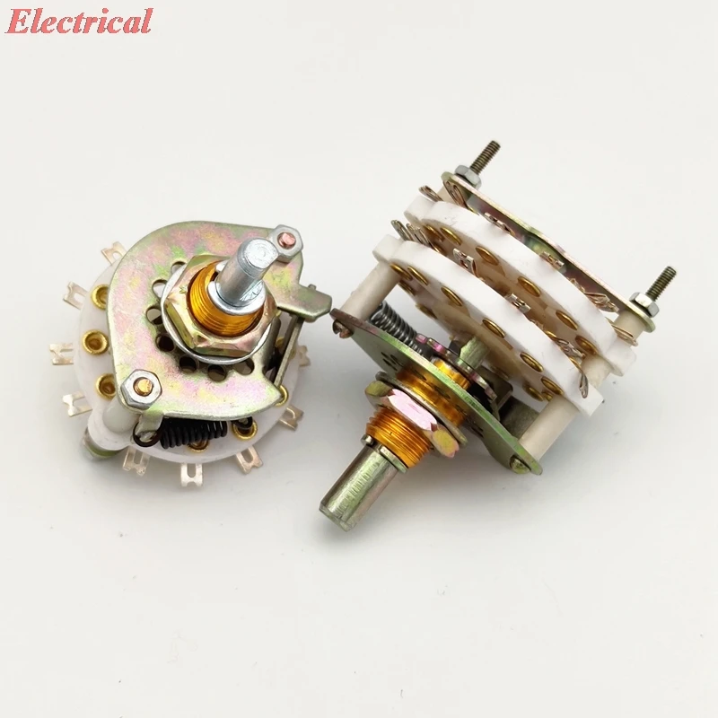 1PC Ceramic Rotary Switch Band Channel Selector 2Layer 2P7T/4P5T/6P3T/4P4T/8P2T/2P8T/2P6T/2P11T KCX(Small) KCZ(Medium)KCT(Large)