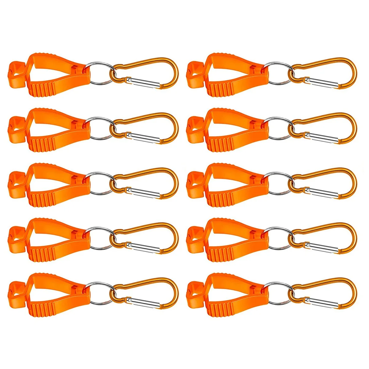 10Pcs Glove Clips for Work Glove Holders Glove Belt Clip with Metal Carabiners for Construction Worker Guard Labor