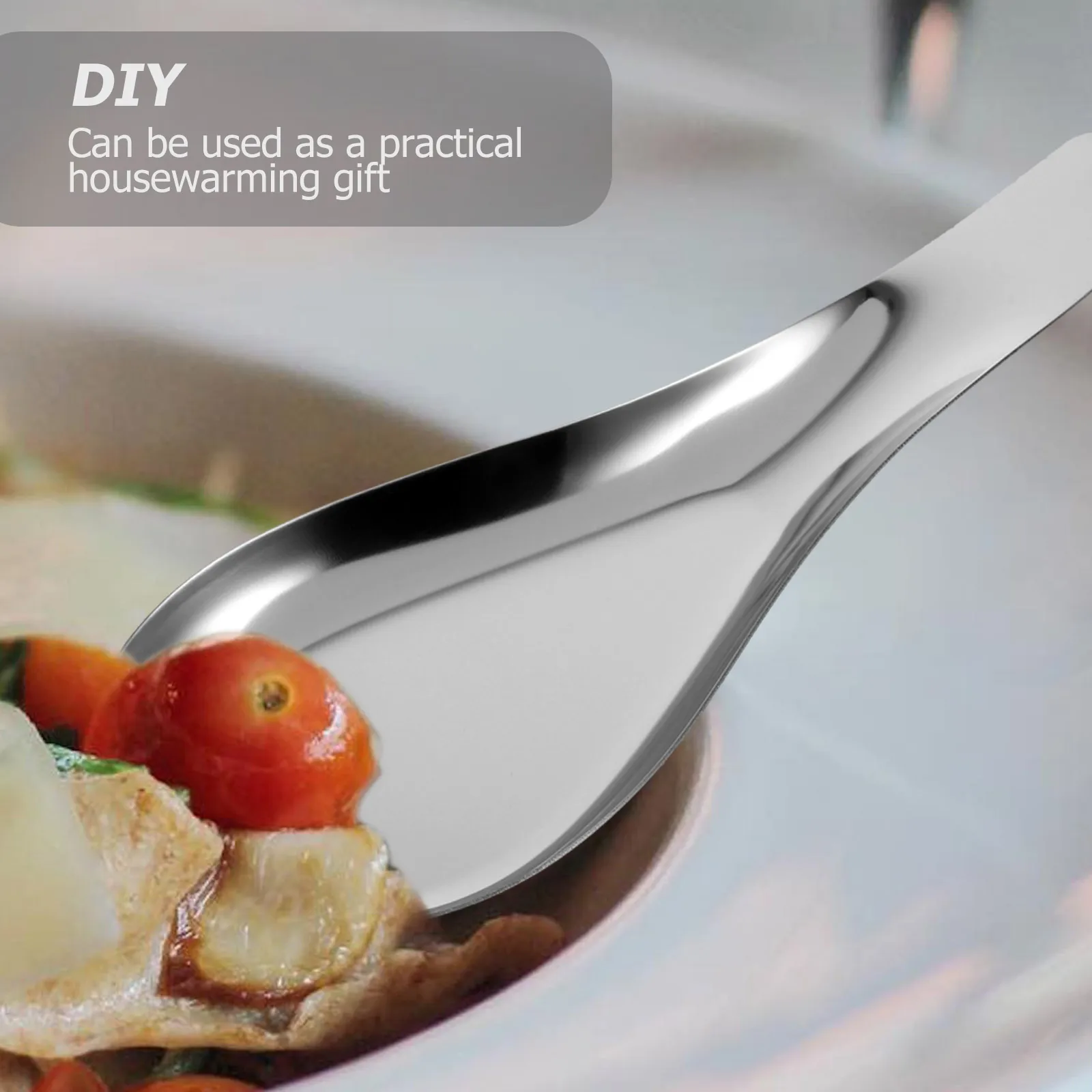 

2pcs Stainless Spoon Rest Compact Metal Scoop Holder For Kitchen Hot Pot Ladle Household Daily Use Easy Clean Decorative Desktop