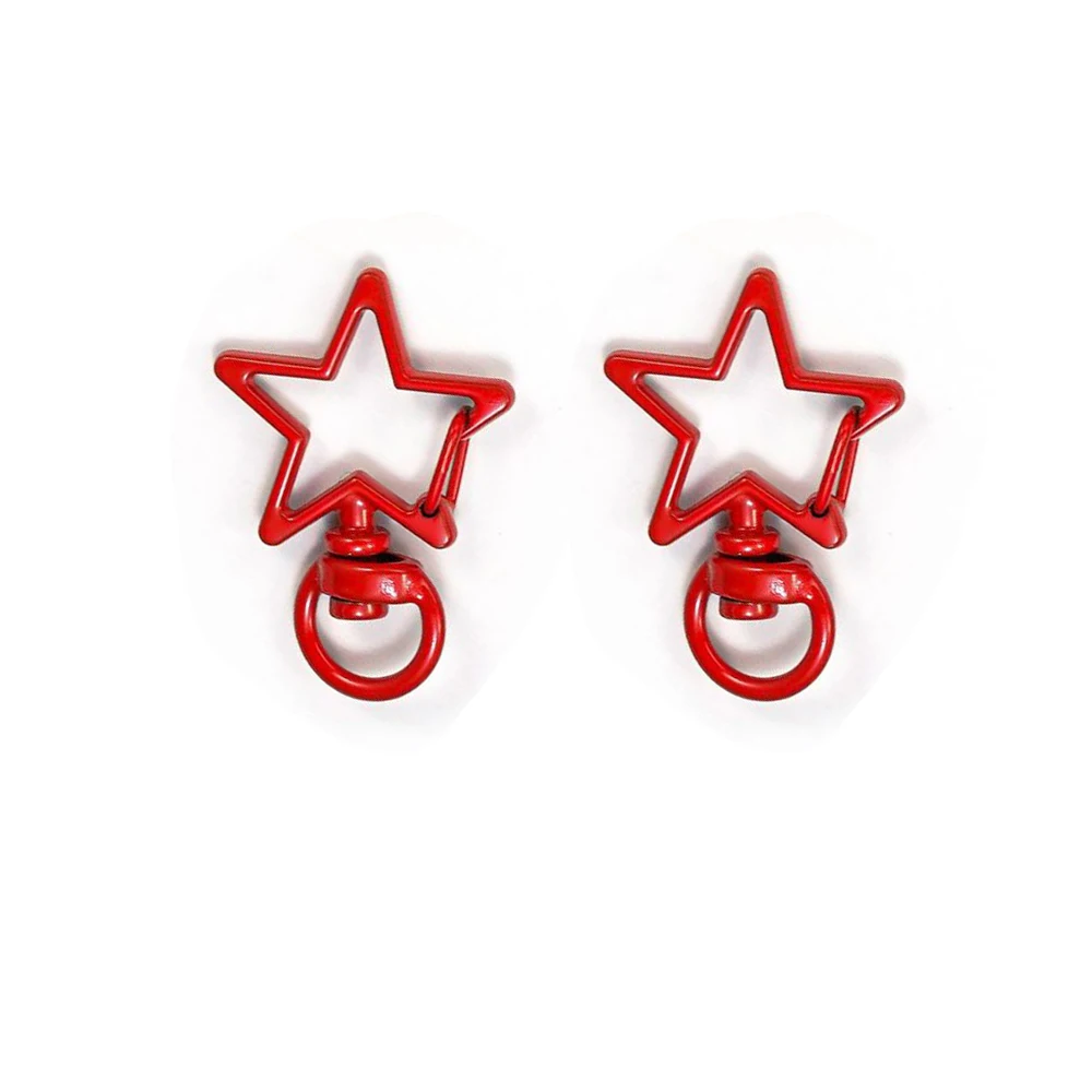 5 Stück Stern-Schnapphaken, Auslöseclips, Schnallen, Schlüsselanhänger, Haken für DIY-Halsketten, Schlüsselringverschlüsse, Schmuckherstellungszubehör – Detail 4