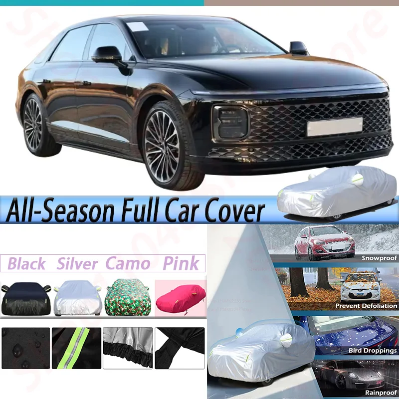 

Car Cover Auto Outdoor Indoor Sun Rain Snow Protection Cover Windproof For Hyundai Grandeur Azera 1986-2027