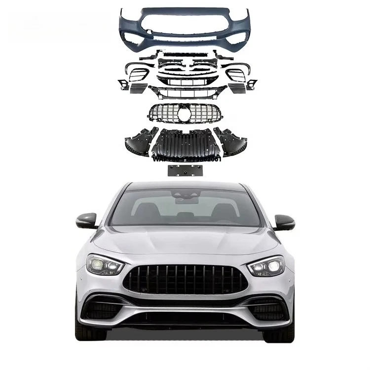 

for E-class W213 Bodykit Full Set Upgrade E63S Facelift E-Class E350 E300 E260 Car Bumpers Grill Rear Diffuser