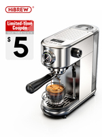 HiBREW 20Bar Semi Automatic Espresso Coffee Machine Temperature Adjustable Cold/Hot Super Slim Coffee Maker Cappuccino H10B