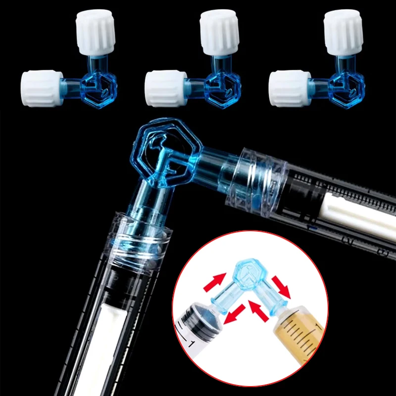 10-100pcs One-Time Suction Tube Two - Way Simple Type Medical Optical Modulator Connecting Conversion Head Valves