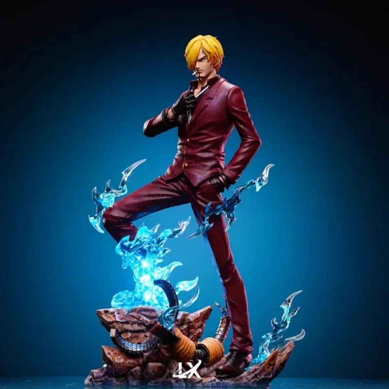 

25cm One Piece Sanji Anime Figure Vinsmoke Action Figurine Replaceable Face Model Pvc Statue Dolls Desk Decoration Creative Gift