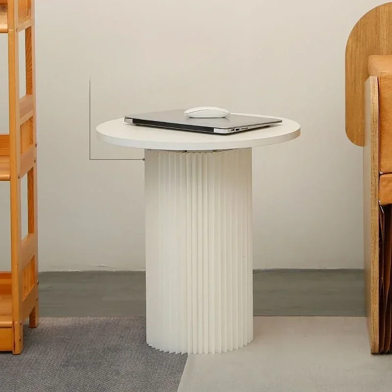 Minimalist White Coffee Table for Living Room Scratch Resistant Space Saving Reinforced Frame Reliable Performance