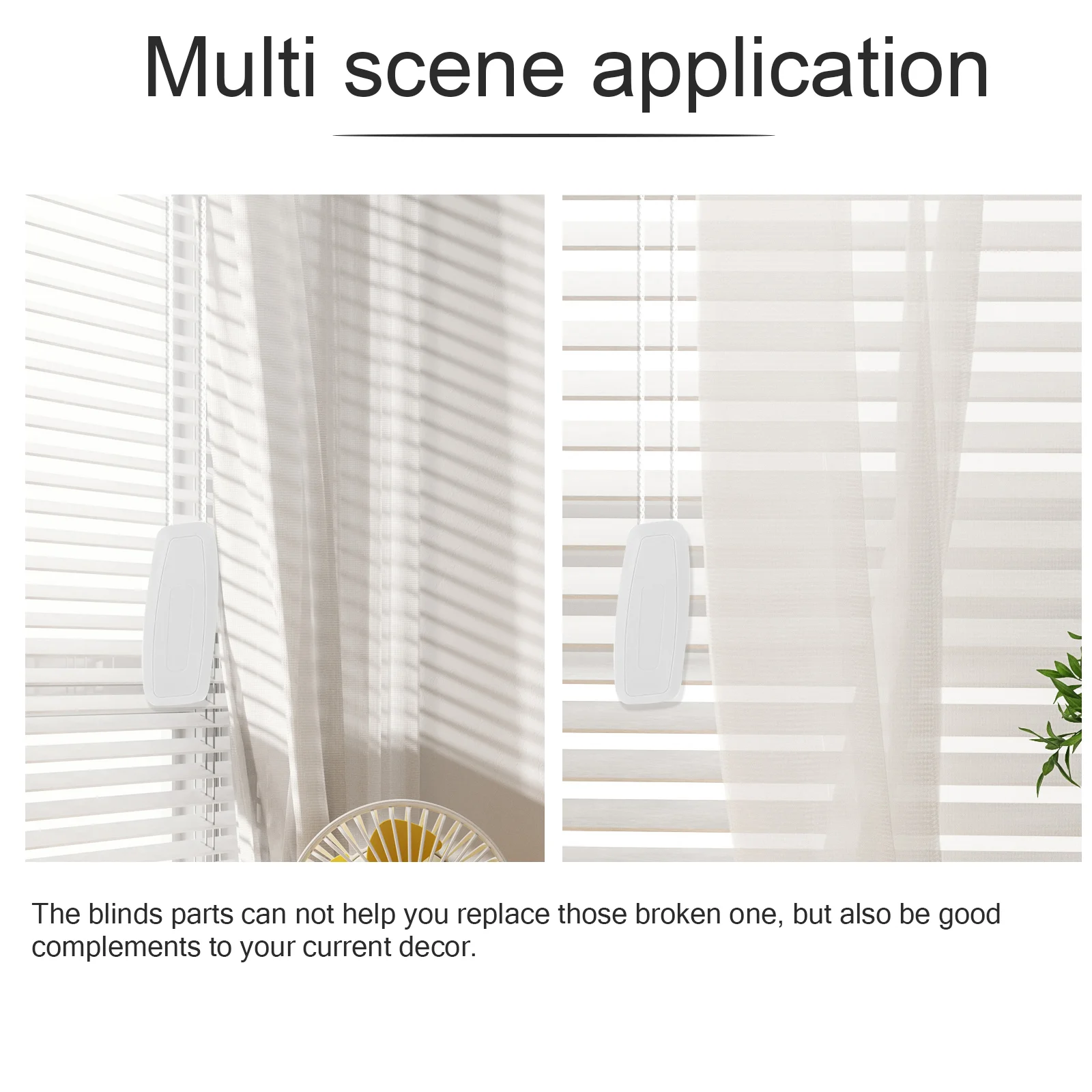 4 Pcs Curtain Handle Vertical Roller Blind Soft Gauze Beige 4pcs Cordless Blinds Suction Cup Shutters Window Pull End