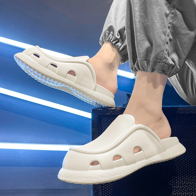 Heren Slippers Zacht En Comfortabel Ventileren Dikke Bodem Antislip Slijtvaste Binnen-En Buitenschoenen Voor Heren Unisex Nieuw