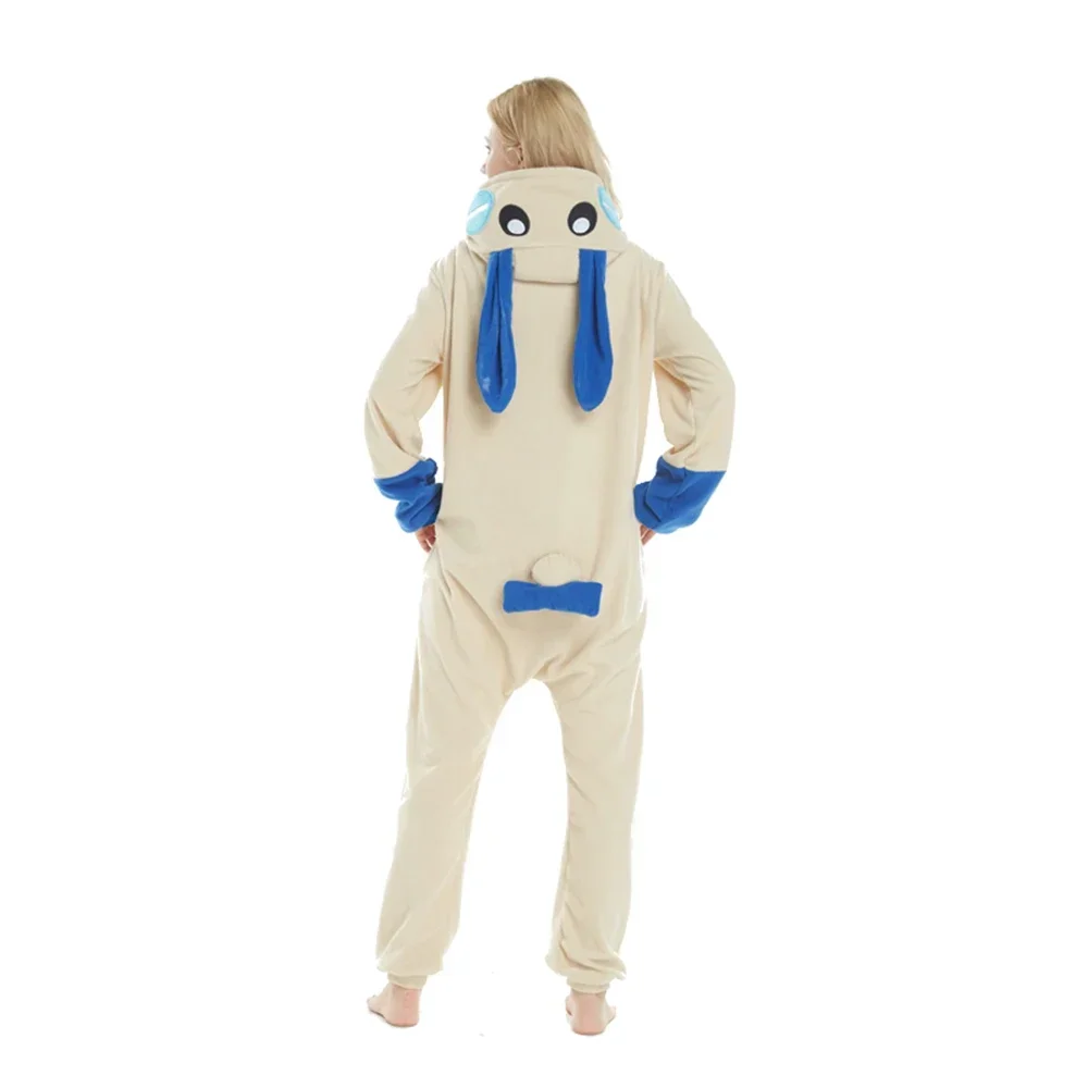 Hasen-Minun-Plusle-Onesies Kigurumi Erwachsenen-Anime-Halloween-Cosplay-Kostüm Damen-Hasen-Pyjama Homewear Schlafanzug – Detail 10