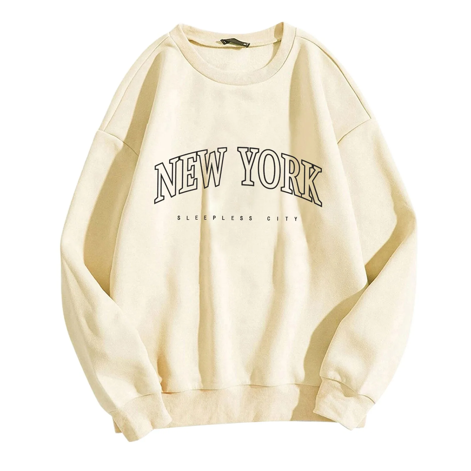 

Y2k Hoodies Sweatshirts Autumn Winter Women Long Sleeve New York Letter Print Female Hoodie Harajuku Tops Loose Warm Clothes