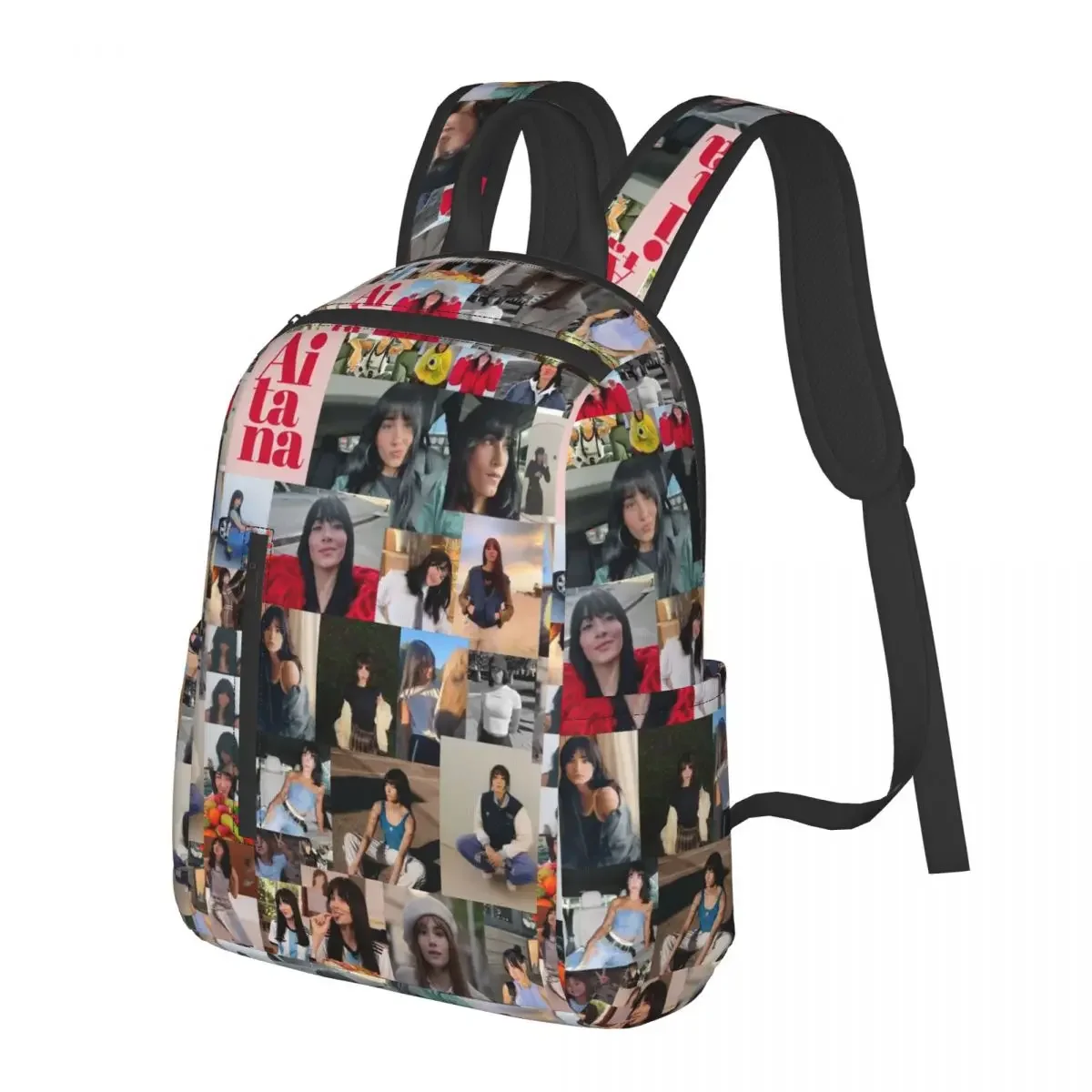 

Aitana Ocana Singer Student Backpack School Bag Hiking Travel Daypack for Men Women Fashion Bookbag Shoulder Bags