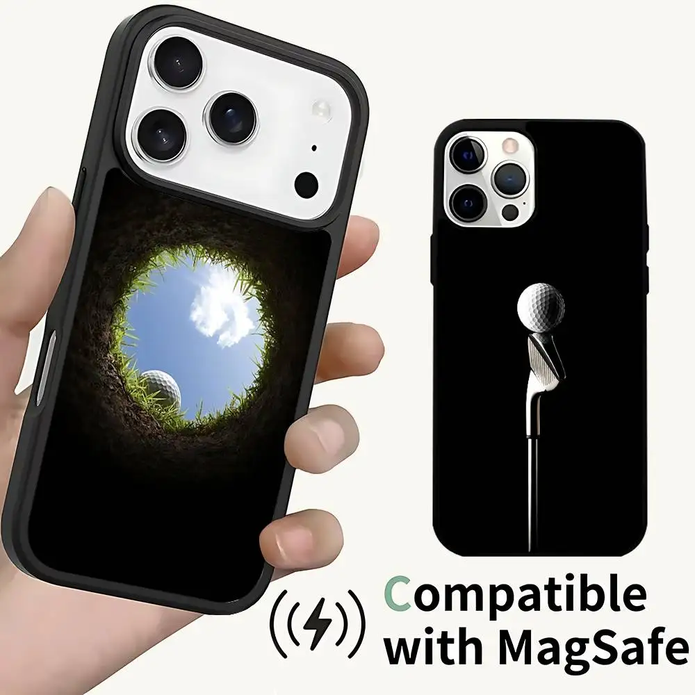 

Modern Golf Phone Case For iPhone 17,16,15,14,13,12,11,Pro,Max,Plus,Mini,SE4,E Magnetic Magsafe Wireless Charging
