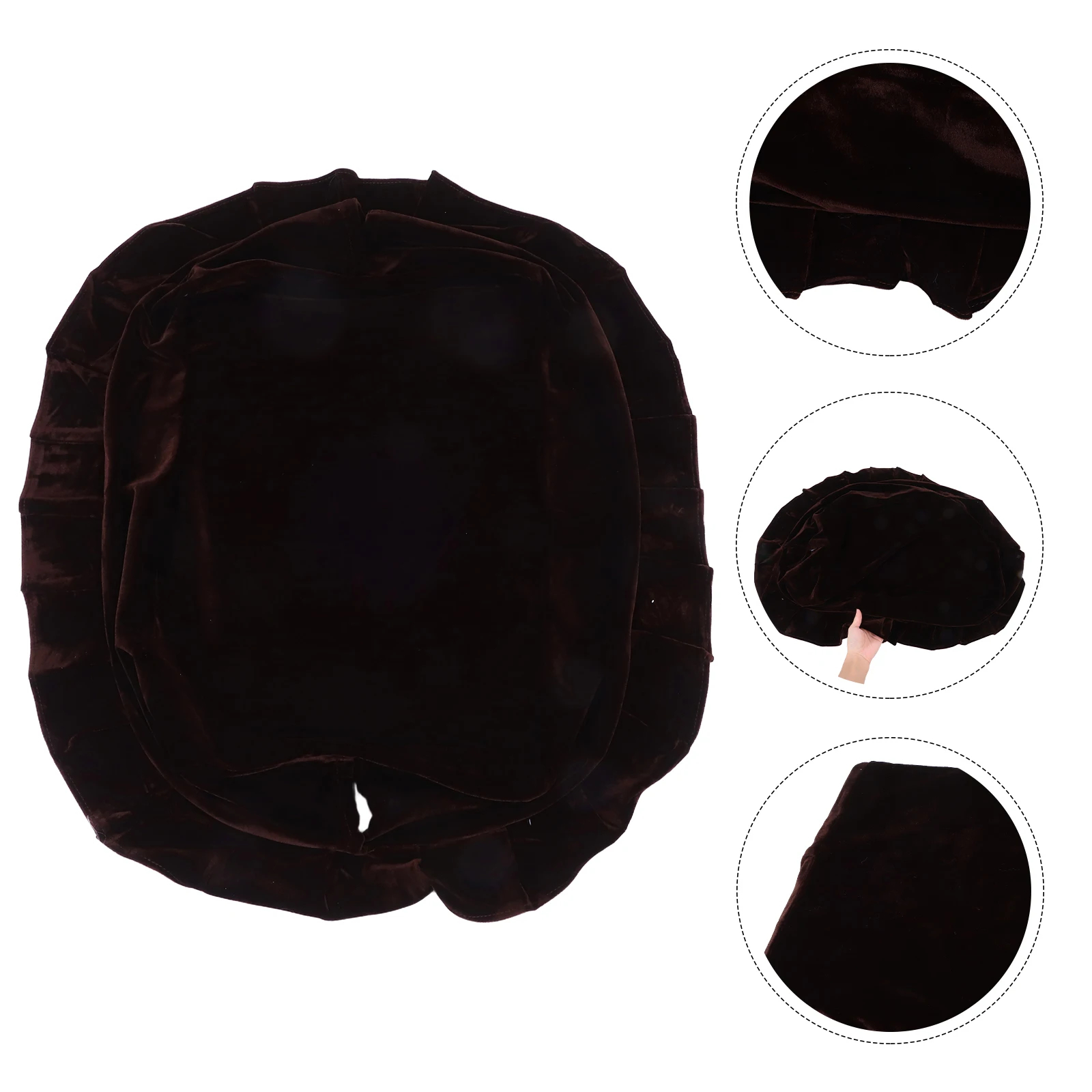 

Pleuche Piano Stool Single Seat Protector Dust Resistant Soft Comfortable Home Office Hotel Premium Material