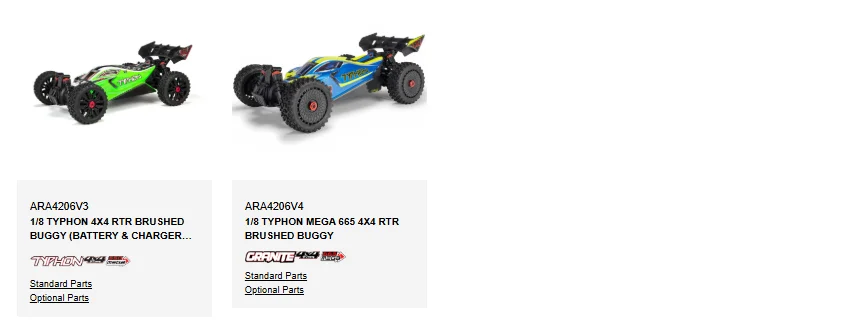 Blocco sterzo originale ARRMA ARAC9359 AR330469 (2): 4x4 per 1/10 BIG ROCK 1/8 TYPHON 1/8 TYPHON MEGA 1/10 VORTEKS 1/10 SENTON 1