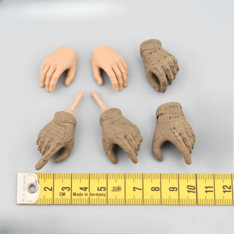 1/6 Scale Russian SSO Special Forces Male Hand Types Hand Gloves Model for 12'' Action Figures Accessories Display