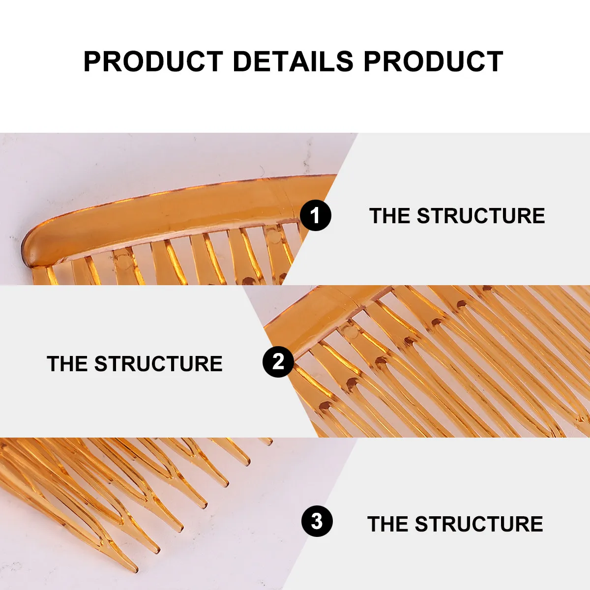 

15Pcs Hair Side Combs Plastic Wave Teeth Combs for Women Firm Grip Lightweight Comfortable Hair Styling Accessories