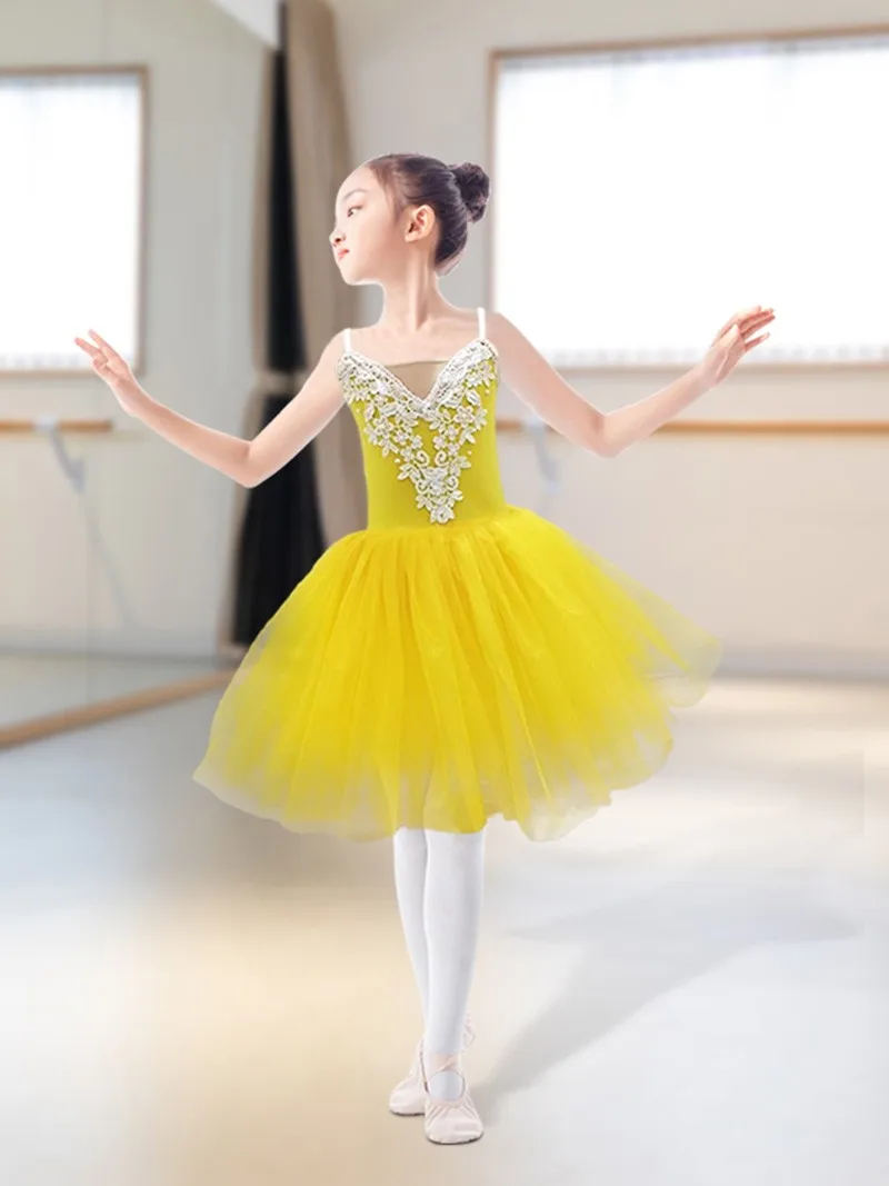 Robe Tutu de Ballet pour Enfant et Adulte, Tenue de brev, Jupe Ronde