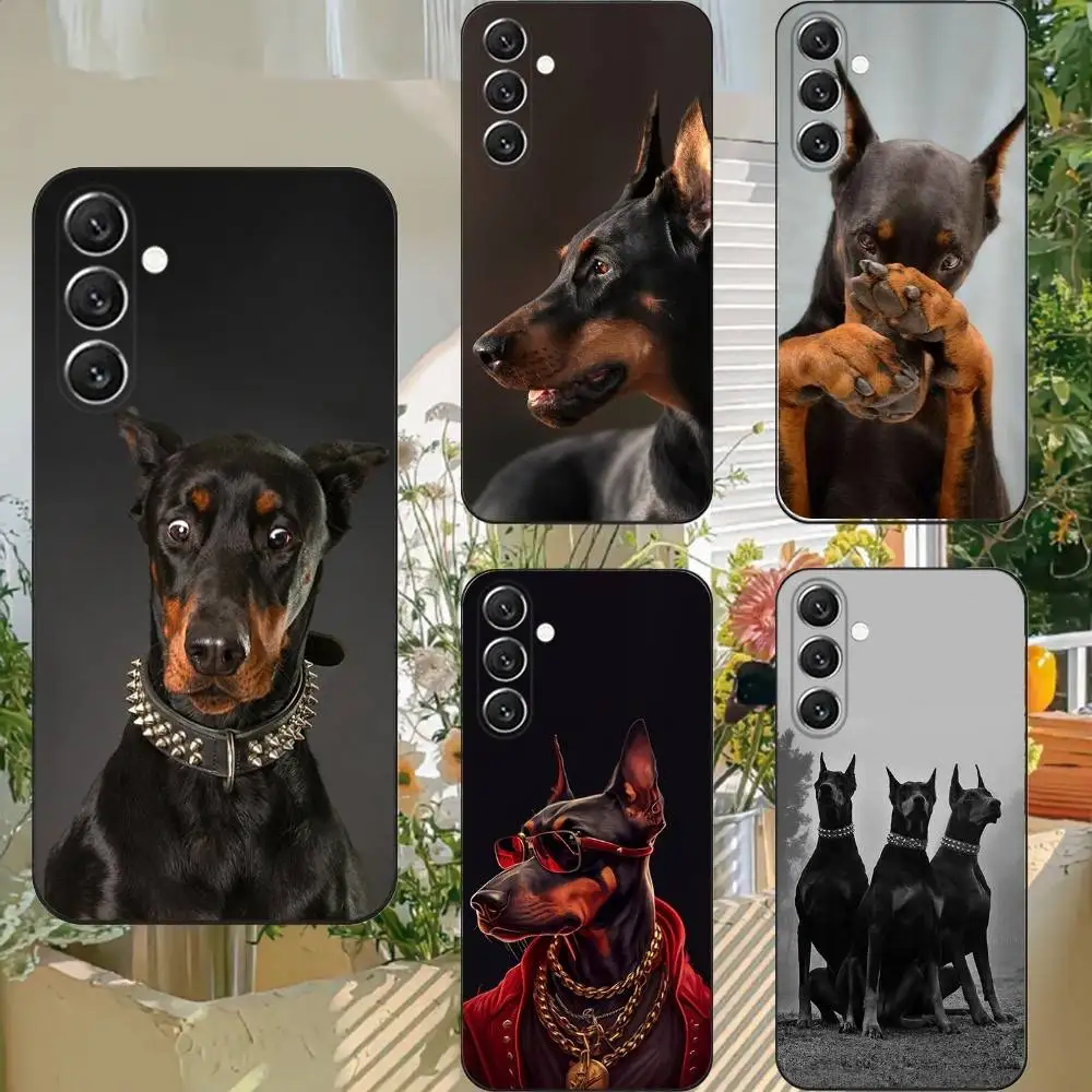 

Doberman dog Phone Case Phone Case For Samsung S25,S24,S21,S22,S23,S30,Ultra,S20,Plus,Fe,Lite,Note,10,9,5G Black Cover