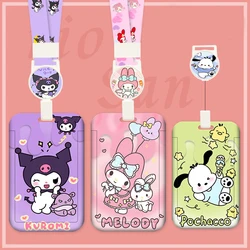 Sanrio-キーホルダー用ストラップ,クレジットカードカバー,携帯電話パス,IDバッジホルダー,キーホルダーアクセサリー,フェルールギフト