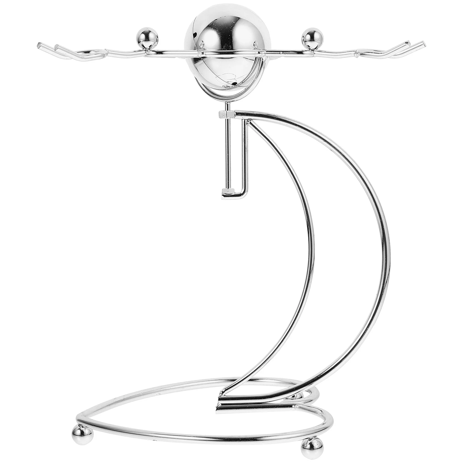 Estátua de Pessoa de Ferro em Metal, Ornamento de Equilíbrio para Mesa, Decoração de Física para Casa, Escritório, Prateleira, Estante, Simples