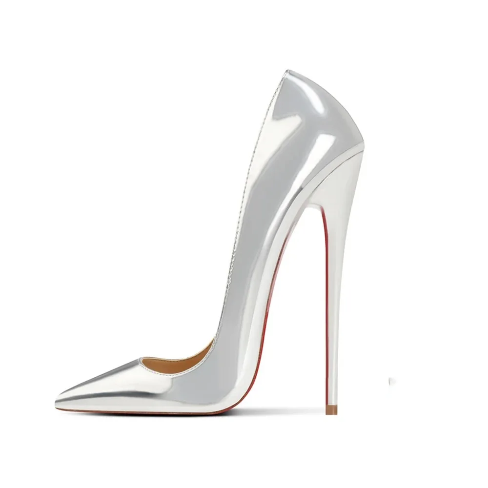 New Style Sexy 16CM Extreme Pointed toe Stiletto High Heels Nude Black Woman Slip on Pumps Pole Dancing Crossdress Shoes Unisex view 3