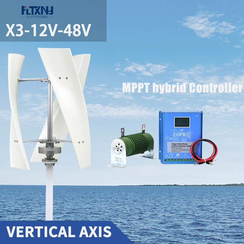 Factory 5000W 8000W Vertical Axis Maglev Wind Turbine Generator 12V 24V 48V Free Energy For Homeuse Windmill