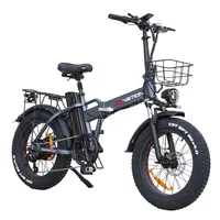 Electric Bike AT20 750W Motor 48V10Ah 15Ah 20Ah Samsung Battery Electric Bicycle 20*4.0 Inch CST Fat Tire Folding E Bike
