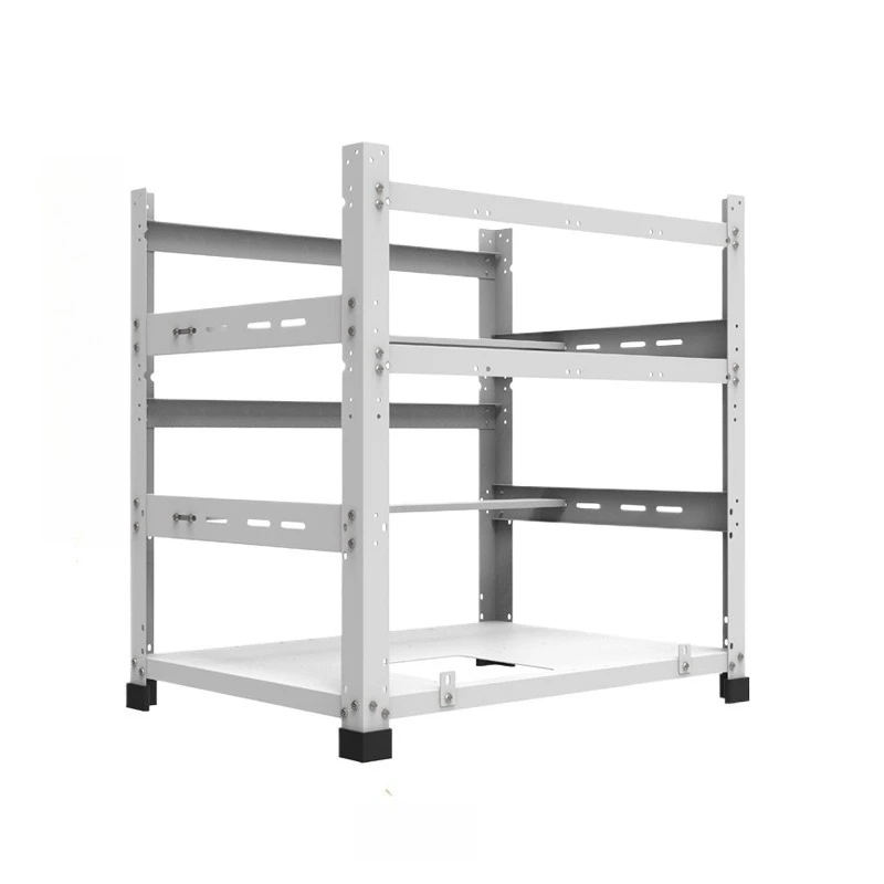 Open Air Stackable 6 8 10 12 GPU Frame Dual PSU Mining-Free Multi Card Server Shelf Export Pack