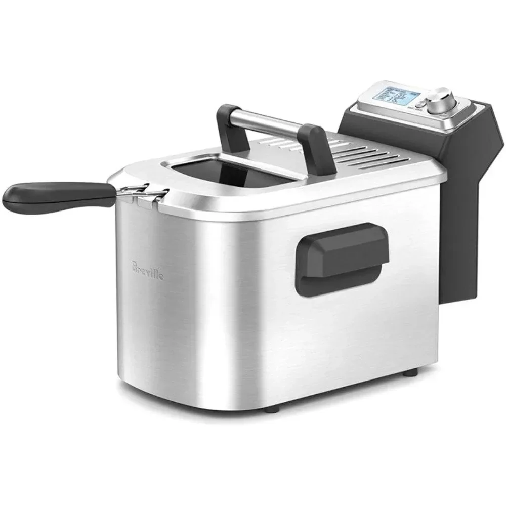 BDF500XL Smart Fryer, Brushed Stainless Steel 15 x 10.5 x 11 inches,Silver