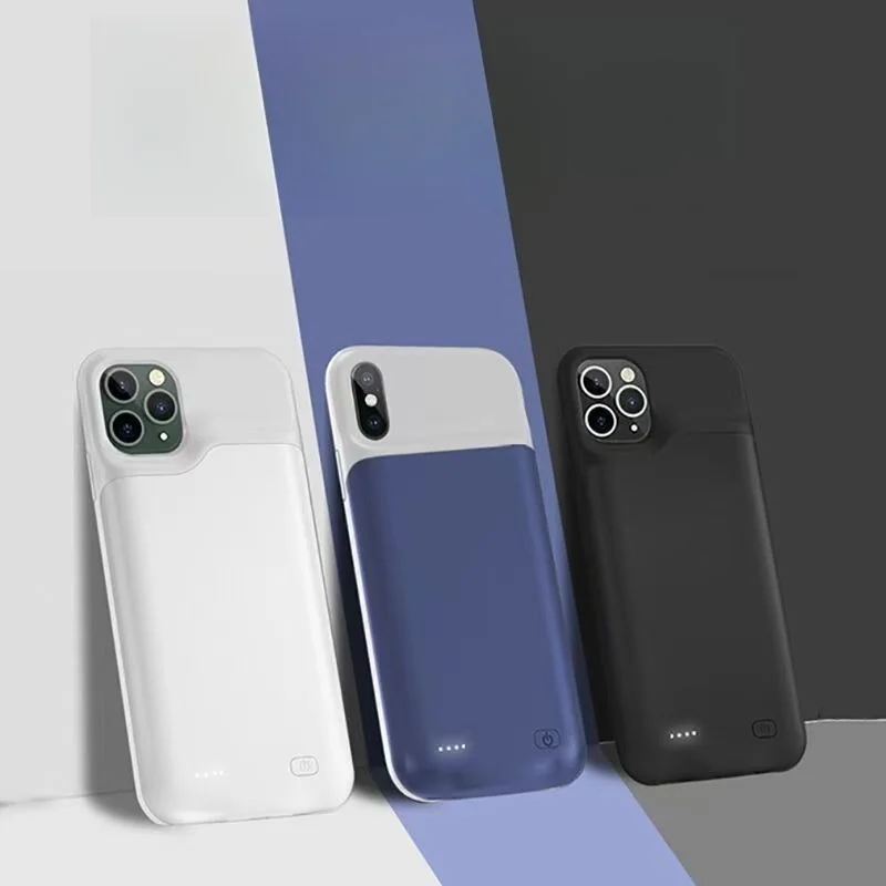 حافظة باور بانك 20000 مللي أمبير في الساعة لهاتف آيفون 16/15 برو/ماكس/ميني/إير بطارية مدمجة مع غطاء كامل من مادة البولي يوريثان الحراري شحن لاسلكي PD أسود #3