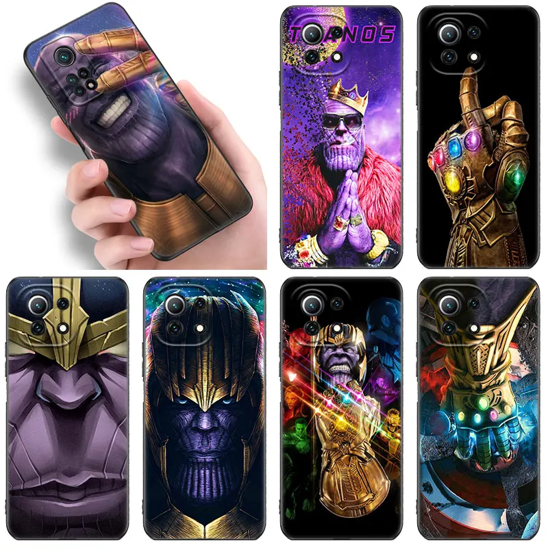 Marvel Notorious Thanos Phone Case For funda Xiaomi Mi 13 12 11 Lite NE 11T 12T 12S Pro 11i Redmi 12C 10C 10A 9T 9C 9A 8A Cover