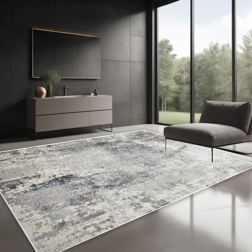 

Modern Geometric Light Colour Carpet Living Room Luxury Simplicity Bedroom Decoration Soft Rugs Office Coffee Table Non-slip Mat