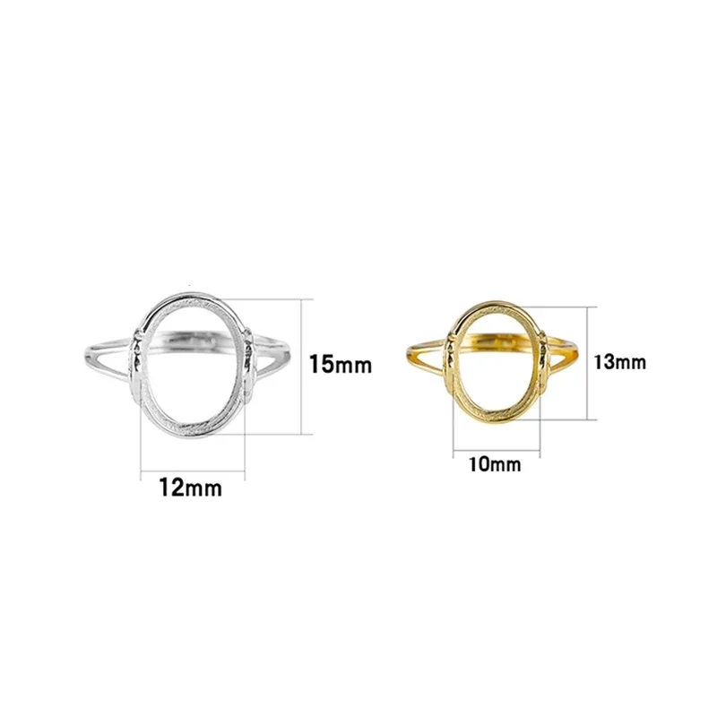 

925 Sterling Silver Women Engagement Wedding Ring 10x13mm 12x15mm Oval Cabochon Semi Mount Ring Amber Opal Garnet Setting