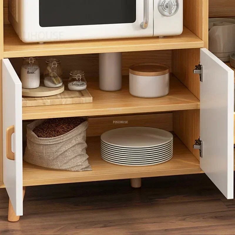 خزائن المطبخ الاسكندنافية أثاث المطبخ غرفة المعيشة الحديثة جدار خزانة المنزلية متعددة الطبقات وعاء وخزانة تخزين